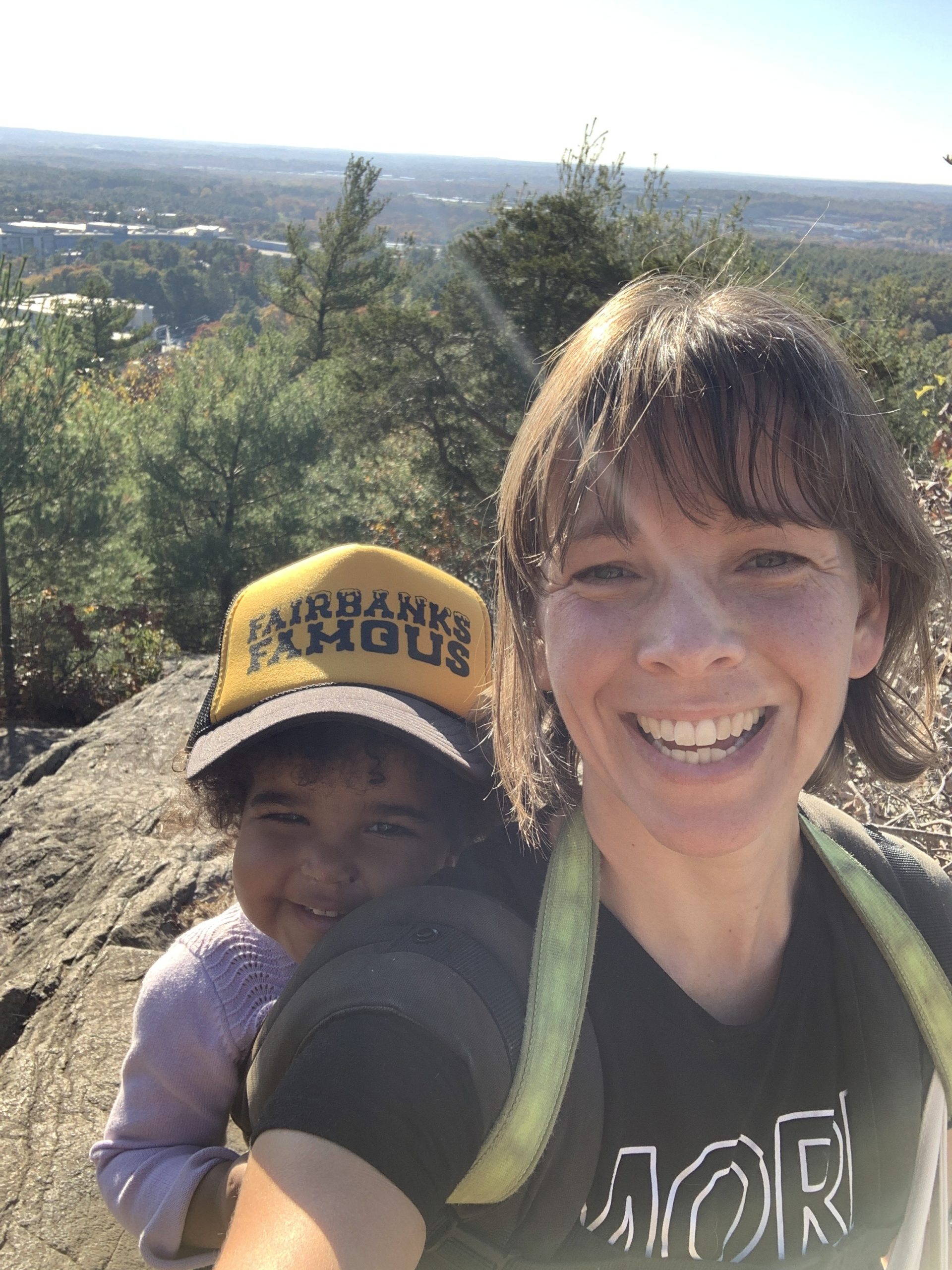 Kendell and her daughter enjoying a hike